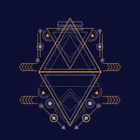 Abstract sacred geometry ornament for background. Eps10 vector