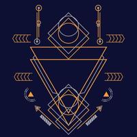 Abstract sacred geometry ornament for background. Eps10 vector