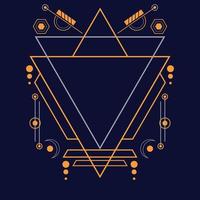 Abstract sacred geometry ornament for background. Eps10 vector