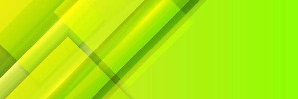 Fondo de banner geométrico verde abstracto vector