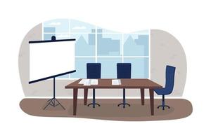 Business presentation 2D vector web banner