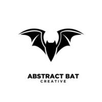 abstract bat black logo icon designs vector illustration template