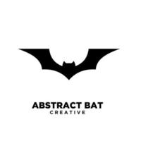 abstract bat black logo icon designs vector illustration template