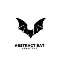 abstract bat black logo icon designs vector illustration template