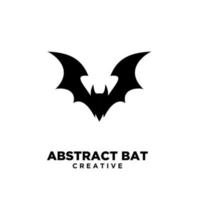 abstract bat black logo icon designs vector illustration template