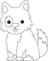 Dog Kids Coloring Page Great for Beginner Coloring Book vector