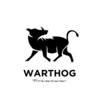 warthog simple vector logo illustration design