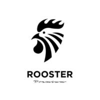 Rooster icon logo design template Vector Illustration