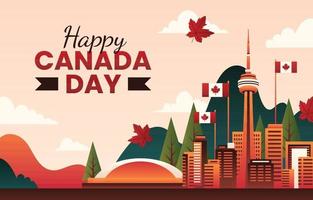 Happy Canada Day Background Concept vector