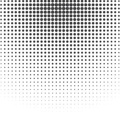 halftone radial gradient effect background set design