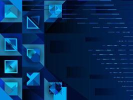 Geometric blue background vector