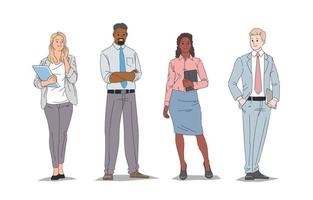 Set of Business People Characters
