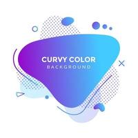 Modern liquid abstract element graphic gradient flat style design fluid vector colorful illustration