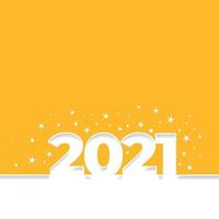 recortar números para el próximo año nuevo 2021 vector