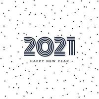 Numbers 2021 wish new year on light background vector