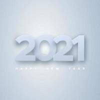 2021 wish new year on light background vector