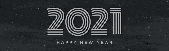 2021 with new year wishes on dark background vector