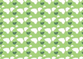 Vector texture background, seamless pattern. Hand drawn, green, white colors.