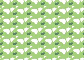 Vector texture background, seamless pattern. Hand drawn, green, white colors.