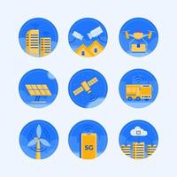 Smart City Icon Set vector