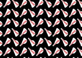 Vector texture background, seamless pattern. Hand drawn, black, red, white colors.