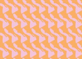 Vector texture background, seamless pattern. Hand drawn, orange, pink colors.