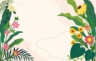 Flower and Foliage background vector