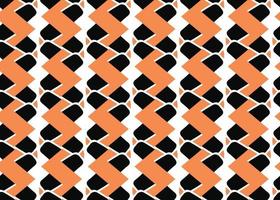 Vector texture background, seamless pattern. Hand drawn, orange, black, white colors.