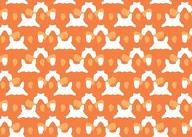 Vector texture background, seamless pattern. Hand drawn, orange, white colors.