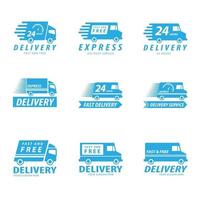 Delivery Logo Set Concept vector