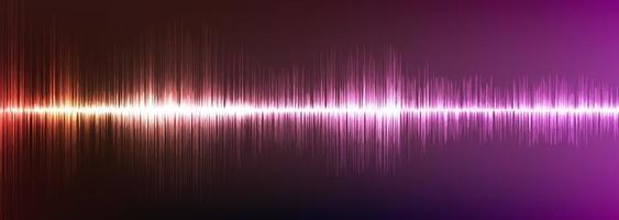 Ultra Violet Digital Sound Wave Background vector
