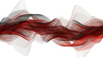 Red Digital Sound Wave on gray Background vector