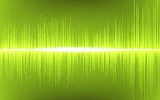 Light Green Sound Wave background technology and Earthquake wave diagram concept vector