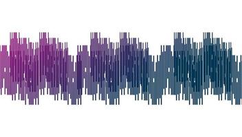 Onda de sonido púrpura sobre fondo blanco negro vector