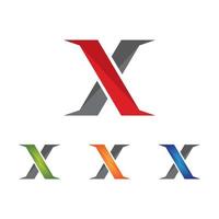 X Letter Logo Template vector icon