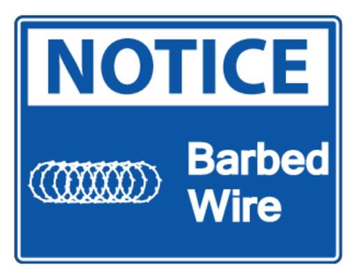 Notice Barbed Wire Symbol