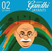 Vector illustration of a Background for 2nd October Gandhi Jayanti Celebration.