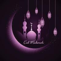 fondo decorativo eid mubarak vector