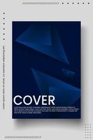 Cover design template with abstract lines modern vector