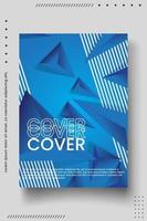 Cover design template with abstract lines modern vector