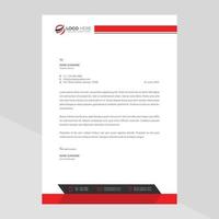 Modern company letterhead Free Vector