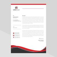 Elegant letterhead template design in minimalist style Free Vector