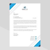 Modern company letterhead Free Vector