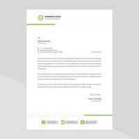 Elegant letterhead template design in minimalist style Free Vector