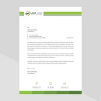 Modern company letterhead Free Vector