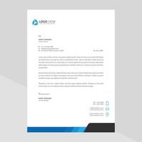 Modern company letterhead Free Vector