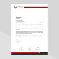 Modern company letterhead Free Vector