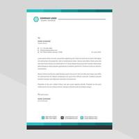 Modern company letterhead Free Vector