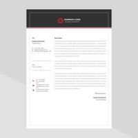 Elegant letterhead template design in minimalist style Free Vector