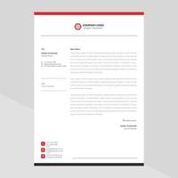 Elegant letterhead template design in minimalist style Free Vector